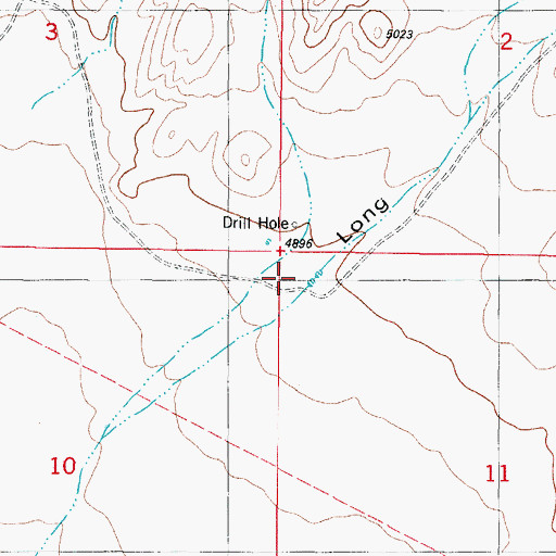 Topographic Map of Rentfro Tank Number 2, NM