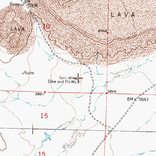 Topographic Map of Seis-wilson Dike and Pit Number 2, NM
