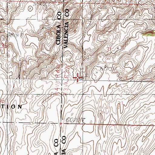 Topographic Map of Tank Number 3, NM