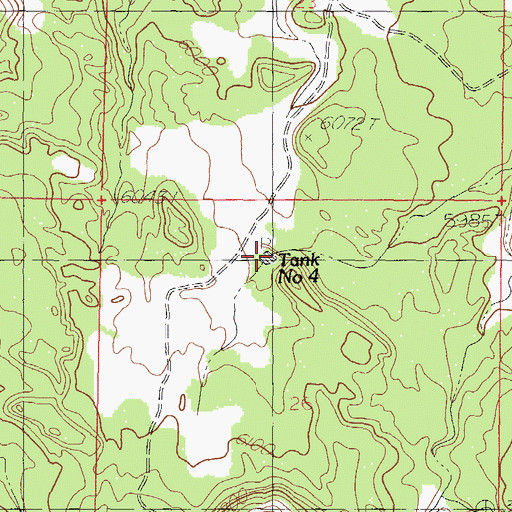 Topographic Map of Tank Number 4, NM