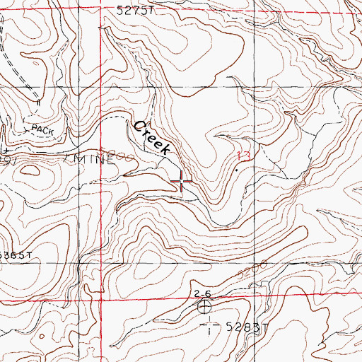 Topographic Map of The Box, NM