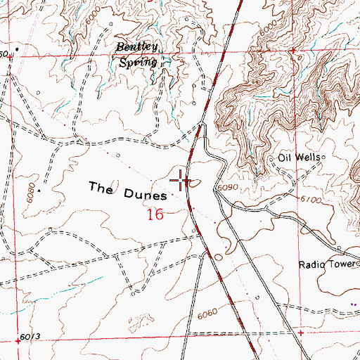 Topographic Map of The Dunes, NM