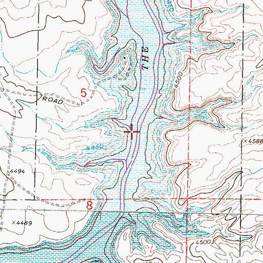 Topographic Map of The Narrows, NM