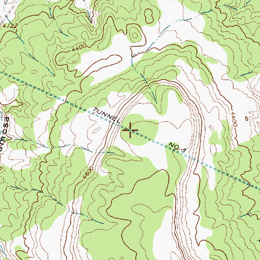 Topographic Map of Tunnel Number 3, NM