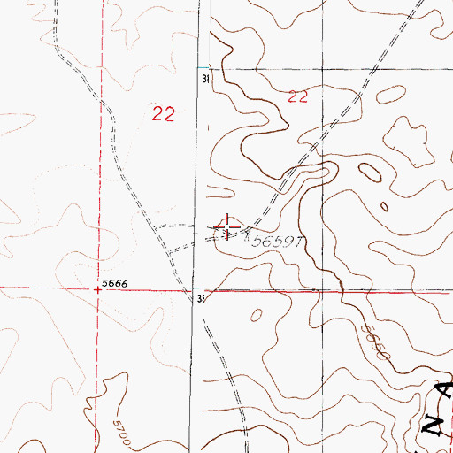 Topographic Map of Windmill Number 10, NM