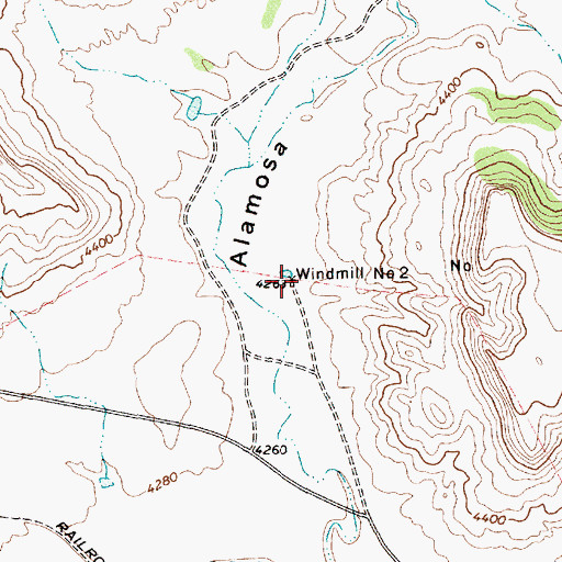 Topographic Map of Windmill Number 2, NM