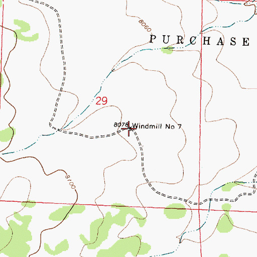 Topographic Map of Windmill Number 7, NM