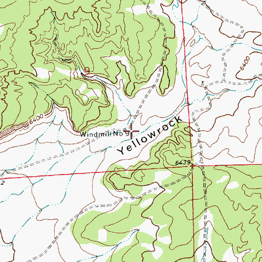 Topographic Map of Windmill Number 9, NM