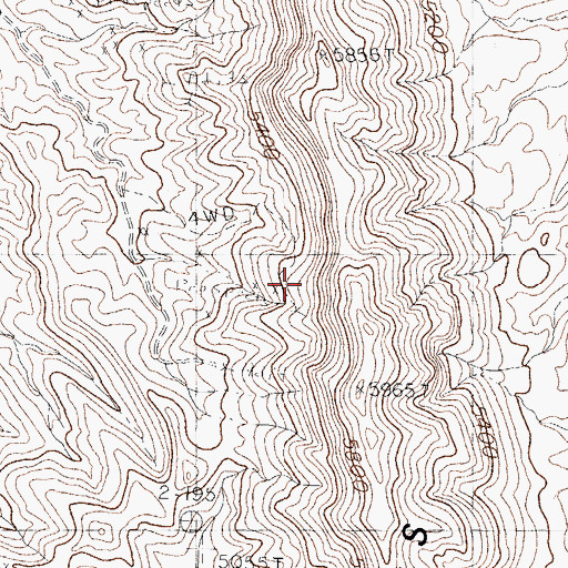 Topographic Map of Yellowjacket Mine Number 1, NM