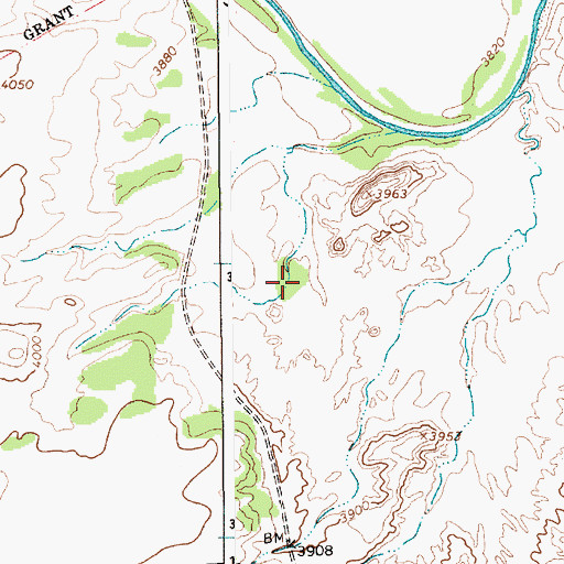 Topographic Map of Baca Location Number Two, NM