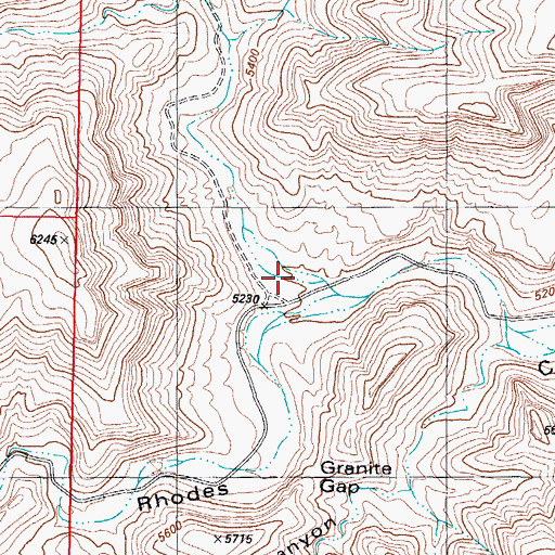 Topographic Map of Bear Den Canyon, NM