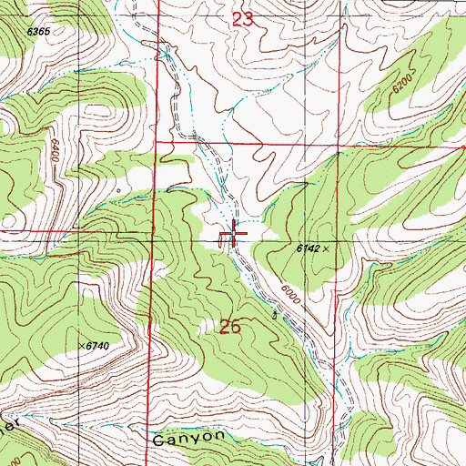 Topographic Map of Bear Den Well, NM