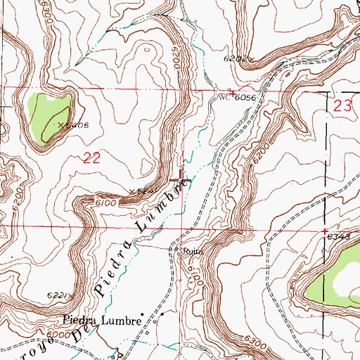 Topographic Map of Caada de San Antonio, NM