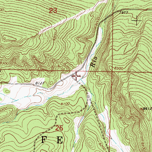 Topographic Map of Cecilia Canyon, NM