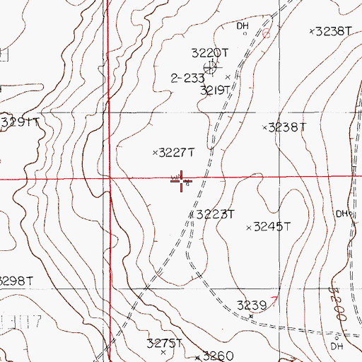 Topographic Map of Chimney Well, NM