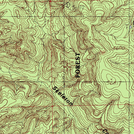 Topographic Map of Dutchman Canyon, NM