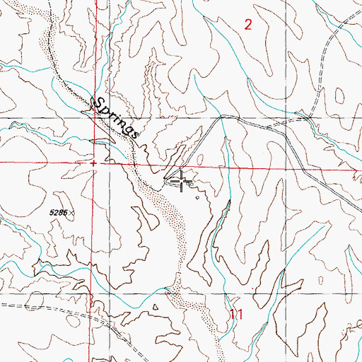 Topographic Map of Flying Y Ranch, NM