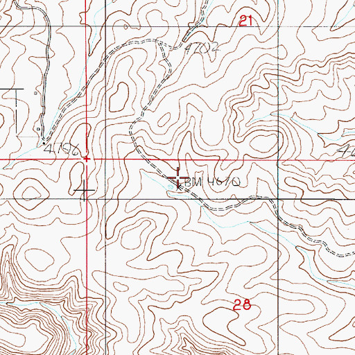 Topographic Map of Francisco Cordova Homestead (historical), NM