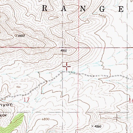 Topographic Map of Hospital Canyon, NM