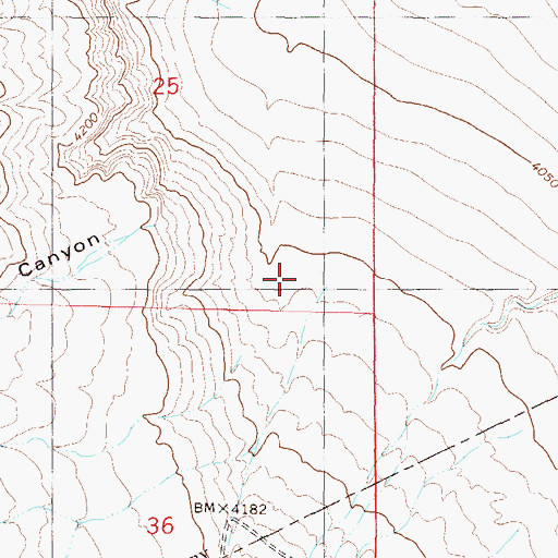 Topographic Map of Little Dry Canyon, NM
