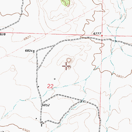 Topographic Map of Kin Nahzin (historical), NM