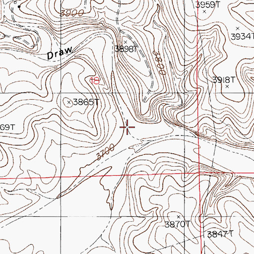 Topographic Map of Kuykendall Draw, NM