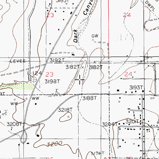 Topographic Map of Little McKittrick Draw, NM