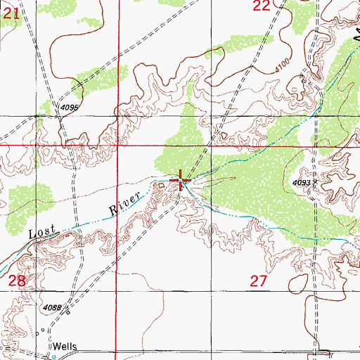 Topographic Map of Malone Draw, NM