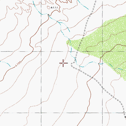 Topographic Map of South Well, NM