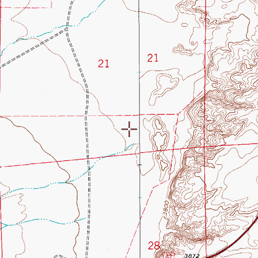 Topographic Map of McKittrick Canyon Draw, NM