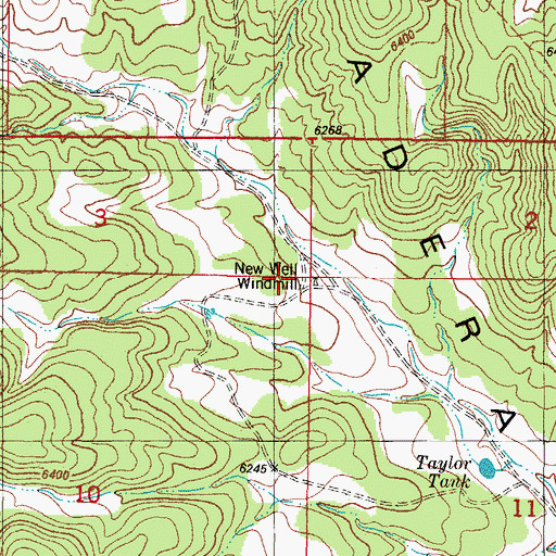 Topographic Map of New Well Windmill, NM