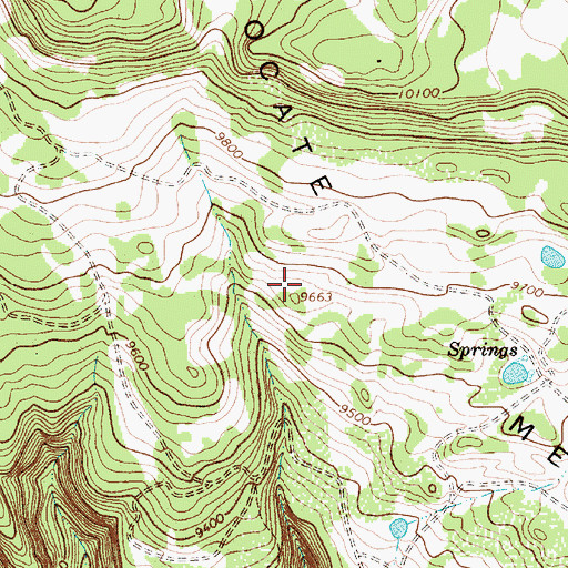 Topographic Map of Ocate Mesa, NM