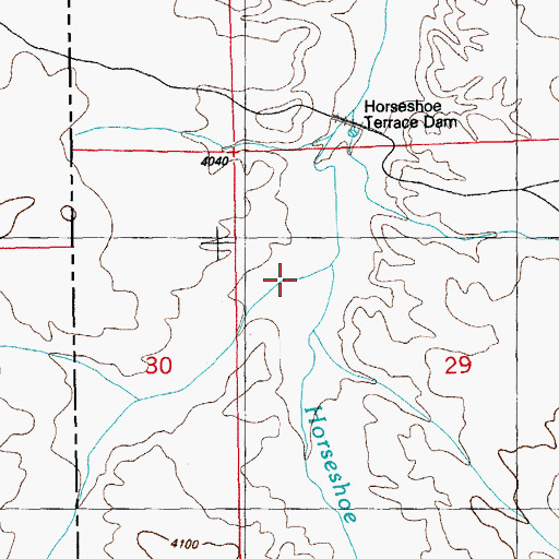 Topographic Map of Olney Well Draw, AZ