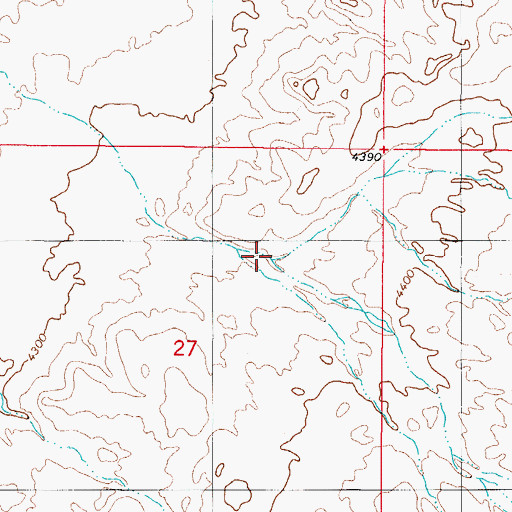 Topographic Map of Pendejo Wash, NM
