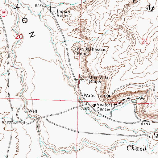 Topographic Map of Una Vida (historical), NM
