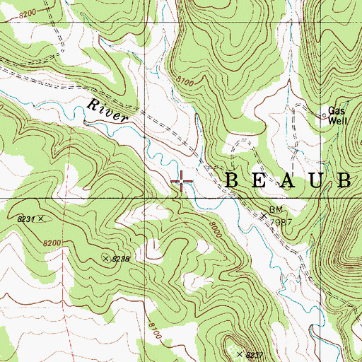 Topographic Map of Wet Canyon, NM