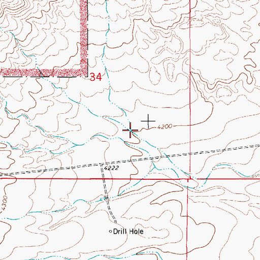 Topographic Map of Yucca Canyon, NM