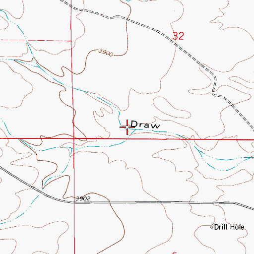 Topographic Map of Yucca Draw, NM
