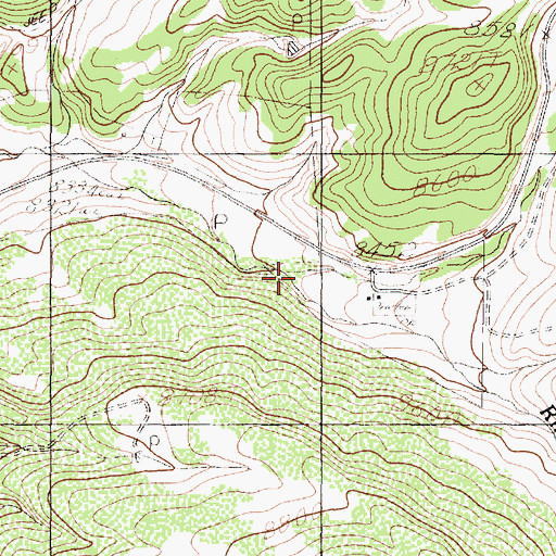 Topographic Map of Rito de la Agua Fria, NM