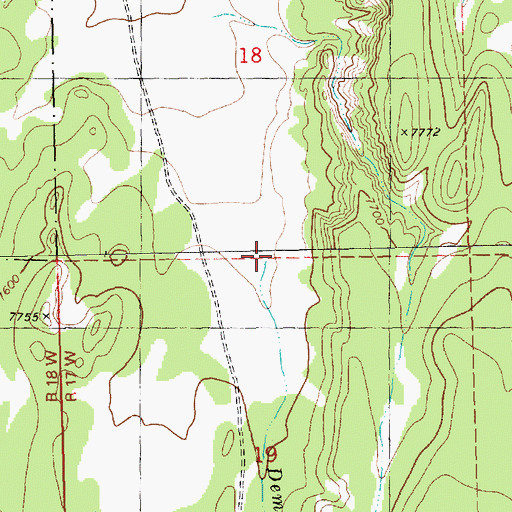 Topographic Map of Demetrio Creek, NM