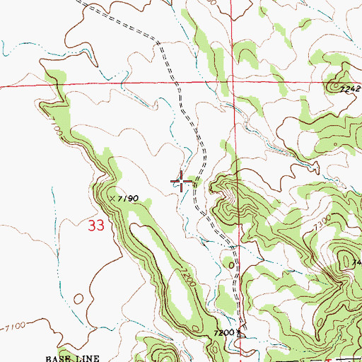Topographic Map of Caon del Leon, NM