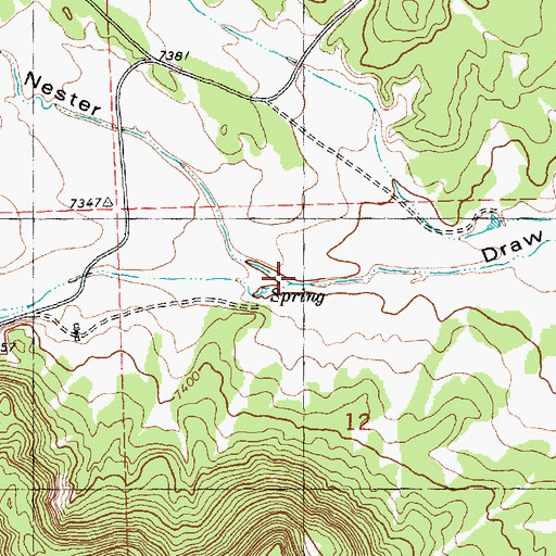 Topographic Map of Bear Canyon, NM