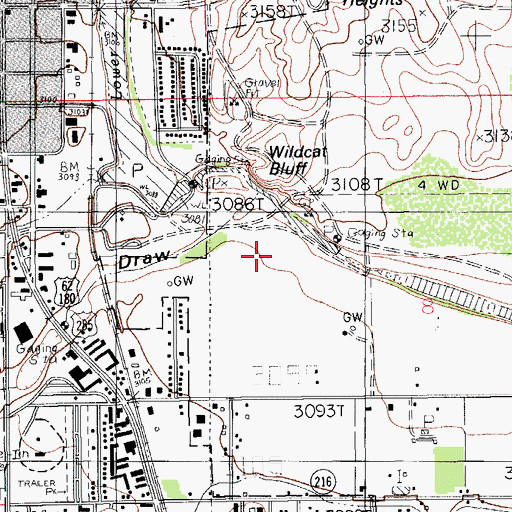 Topographic Map of Dark Canyon Draw, NM