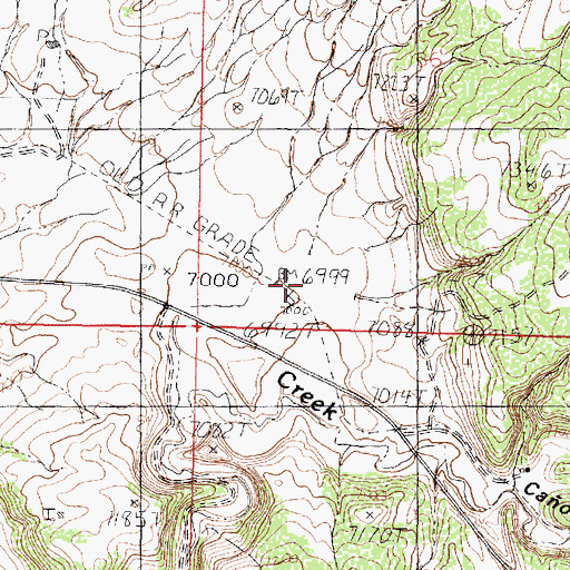 Topographic Map of Amargo, NM