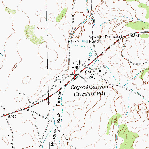 Topographic Map of Coyote Canyon, NM