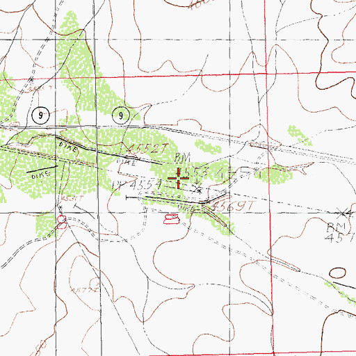 Topographic Map of Pothook, NM