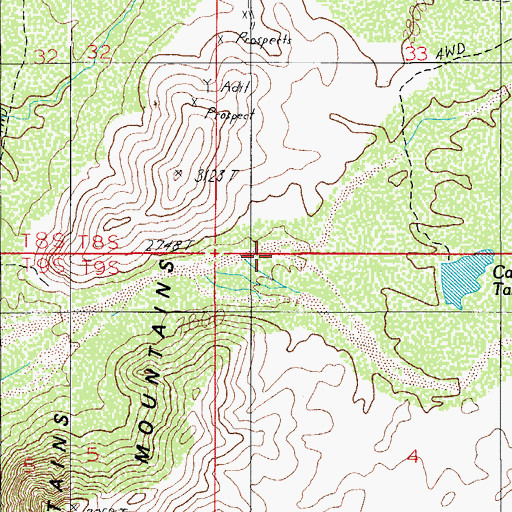 Topographic Map of Olsen Wash, AZ
