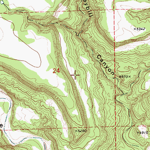 Topographic Map of Circle S Mesa, NM