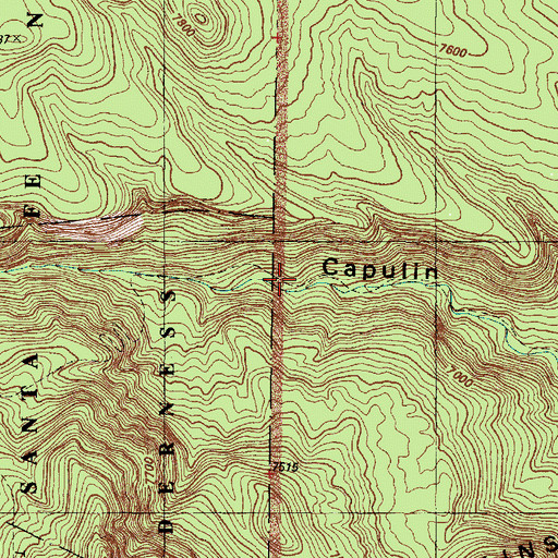 Topographic Map of Punta de la Ventana, NM