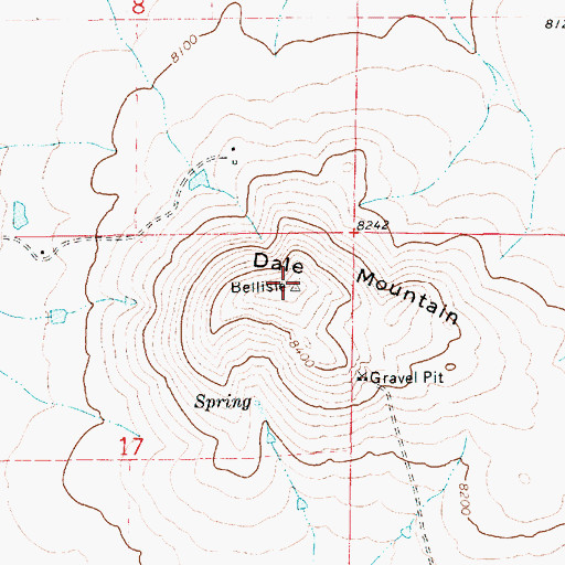 Topographic Map of Dale Mountain, NM